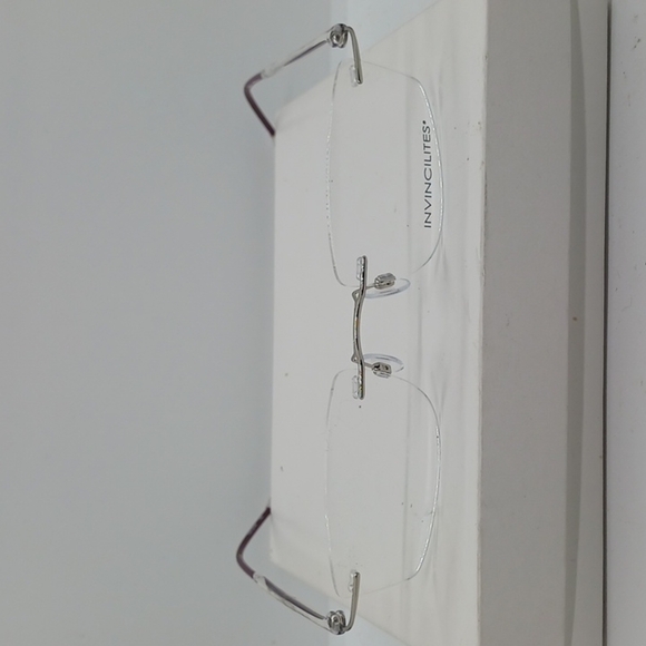 NWOT MEN'S INVINCILITIES EYEGLASS FRAMES SIGMA SILVER - Picture 1 of 3